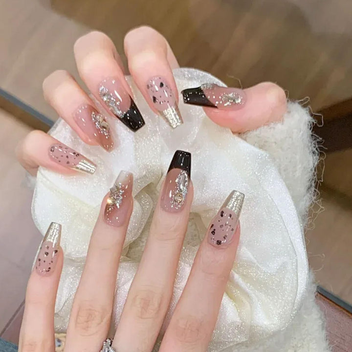 French Tip Tool,Nail Art Stamper Kit for DIY Together,Home Manicure Starter Tool Salon(2 PCS)