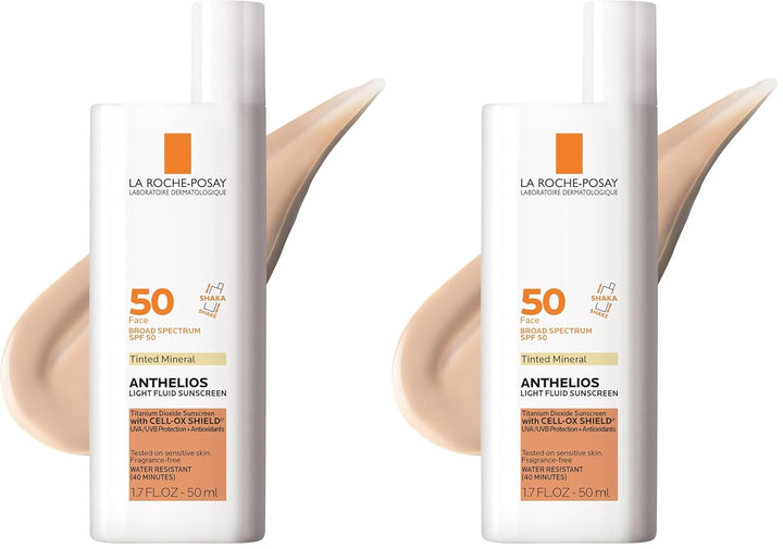 Anthelios Sunscreen SPF 50, Ultra-Light Fluid Broad Spectrum SPF 50, Face Sunscreen with Titanium Dioxide Mineral, Lightweight & Fast-Absorbing, Oil-Free, Matte Finish