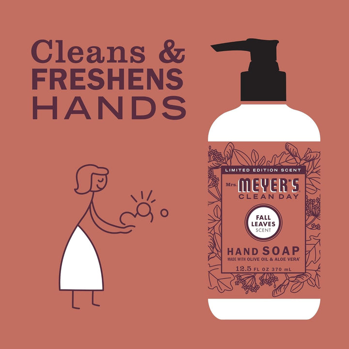 CLEAN DAY Liquid Hand Soap, Fall Leaves Scent, 12.5 Fl Oz (Pack of 1)