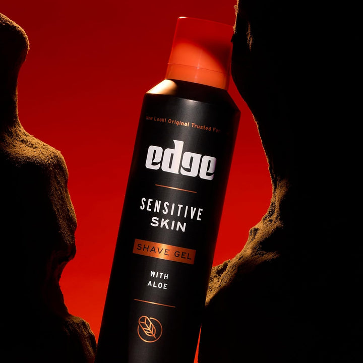 Shaving Gel for Men, Sensitive Skin with Aloe, (6 Pack) - Shave Gel for Men That Moisturizes, Protects and Soothes to Help Reduce Skin Irritation