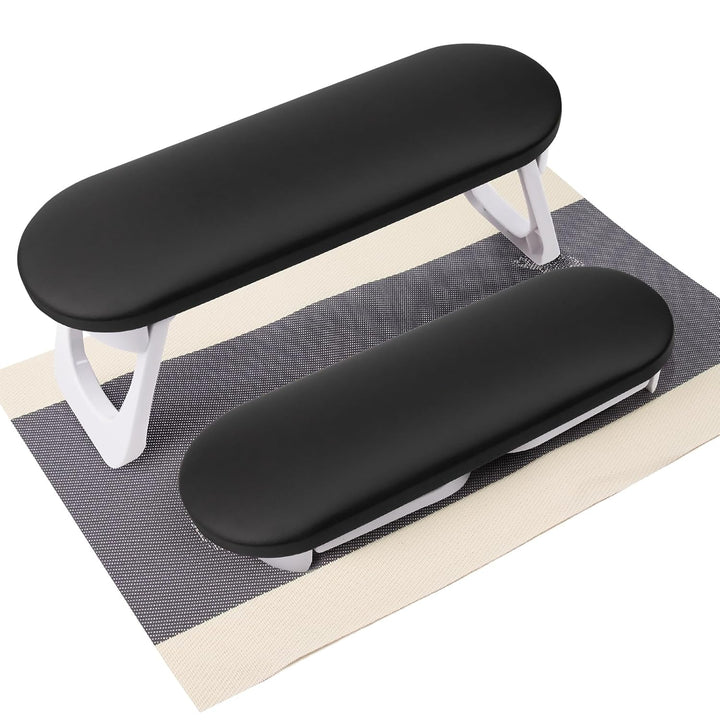 Nail Arm Rest, Foldable PU Leather Nail Hand Rest for Acrylic Nails Cushion Hand Holder, Nail Hand Pillow Nail Art Accessories Tool for Nails Tech Manicure Pedicure Salon Home Use - Light Gray