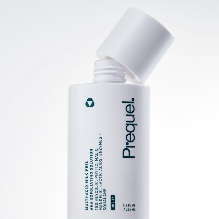 Skin Multi-Acid Milk Peel, Professional Exfoliating Solution. 15% Glycolic Acid Face Peel with Lactic Acid and Enzymes. Hydrating Chemical Exfoliant. Clinical Strength Formula, 7.6Oz Bottle.