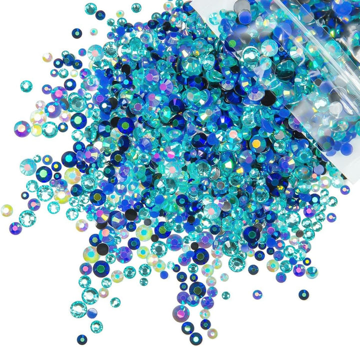 51G White Half Pearls for Crafting 4Mm 5Mm 6Mm 8Mm 10Mm Mix Sizes Pure White Flatback round Beads Charms for Nails Face Eyes Makeup Tumblers Bottles DIY Crafts Bedazzling Clothes Shoes Phones