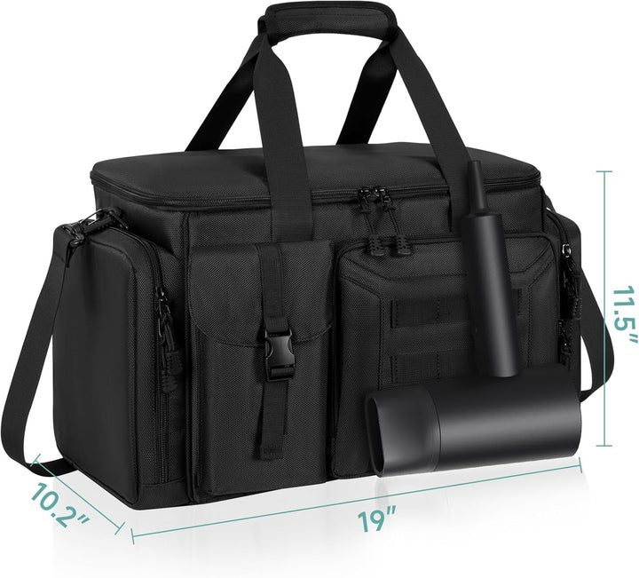 Barber Hairdresser Bag Supplies Bag with Adjustable Dividers, Barber Tools Storage Hair Clipper Case Organizer for Scissors Clippers Trimmers & Haircut Kits, Barber Travel Case