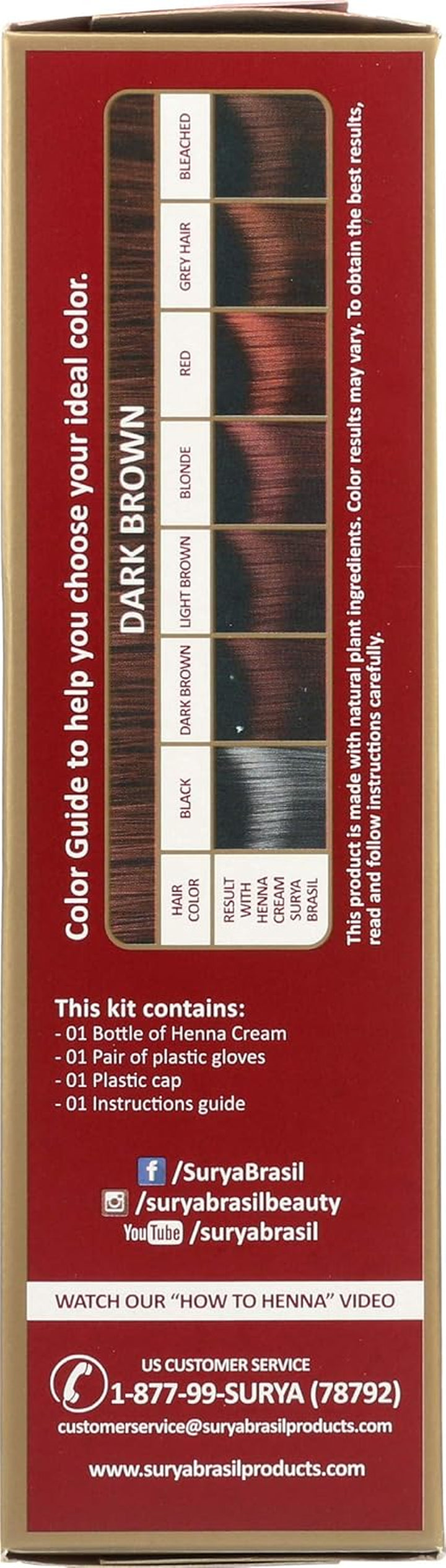 Products Henna Cream, Dark Brown, 2.37 Fluid Ounce