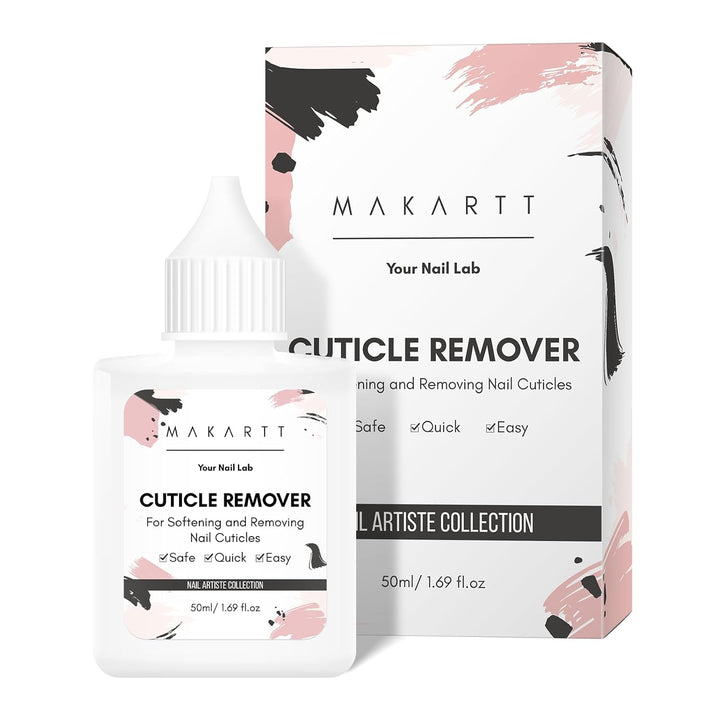 Cuticle Remover Liquid, 50Ml Professional Instant Softener Cream for Dry Cuticles, Salon-Quality Nail Care Dissolver for Manicure & Pedicure Use
