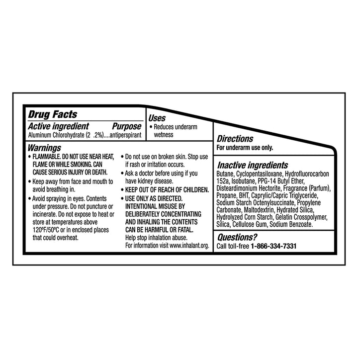 Men Antiperspirant Deodorant Dry Spray Black + White Protects from Deodorant Stains Antiperspirant for Men with Motionsense Technology, 3.8 Ounce (Pack of 3)