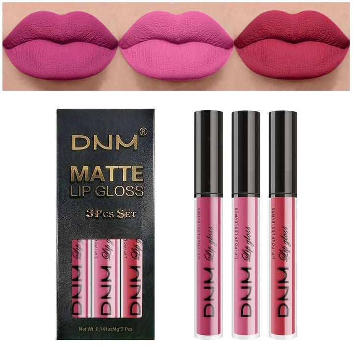 3Pcs Dark Red Purple Plum Matte Liquid Lipstick Sets for Women Matte Lip Stain Long Lasting Waterproof, Burgundy Blood Blue Red Lipstick, Black Cherry Maroon Gothic 24 Hours Magic Lipsticks
