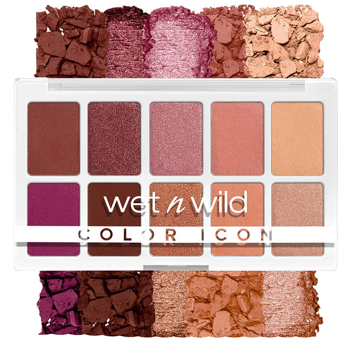 Color Icon Eyeshadow Makeup 5 Pan Palette, Matte, Shimmer, Metallic, Long Wearing, Rich Buttery Pigment, Cruelty Free - Walking on Eggshells