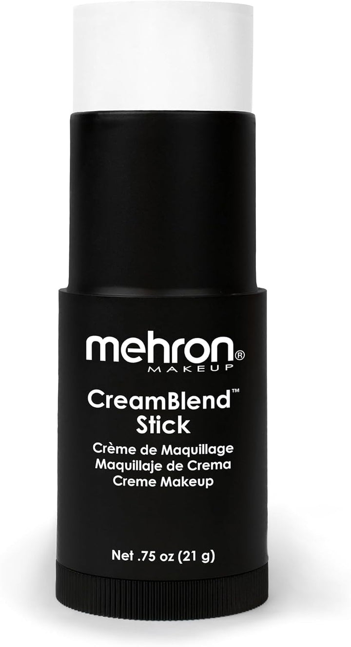 Makeup Creamblend Stick | Face Paint, Body Paint, & Foundation Cream Makeup | Perfect for Halloween .75 Oz (21 G) (White)