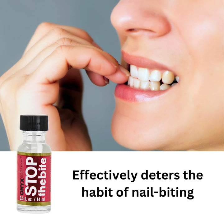 Stop the Bite Nail Biting Prevention Polish, 0.5 Fl Oz - Made in USA, Stop Nail Biting, No Bite Nail Polish, Thumb Sucking Deterrent