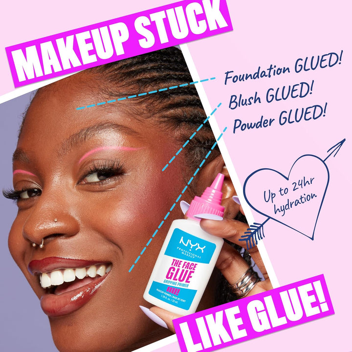the Face Glue Gripping Primer, Hydrating Makeup Primer with up to 24HR Wear, Vegan & Cruelty Free