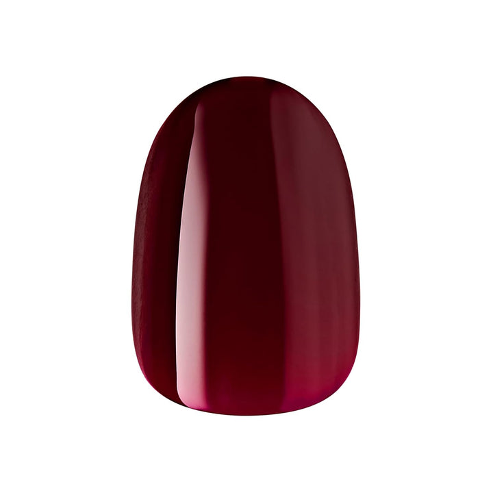 Gel Fantasy, Press-On Nails, Nail Glue Included, 'One Call', Red, Short Size, Oval Shape, Includes 28 Nails, 2G Glue, 1 Manicure Stick, 1 Mini File