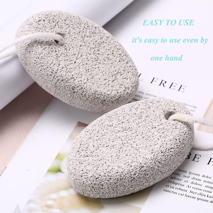 4-Pack Natural Pumice Stone for Feet,  Lava Pedicure Tools Hard Skin Callus Remover for Feet and Hands - Natural Foot File Exfoliation to Remove Dead Skin, Heels, Elbows, Hands