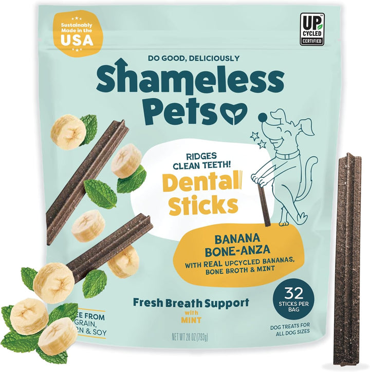 Dental Treats for Dogs, the Tooth Berry - Healthy Dental Sticks with Immune Support for Teeth Cleaning & Fresh Breath - Free from Grain, Corn & Soy
