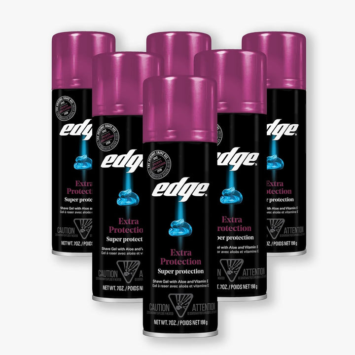 Shaving Gel for Men, Sensitive Skin with Aloe, (6 Pack) - Shave Gel for Men That Moisturizes, Protects and Soothes to Help Reduce Skin Irritation