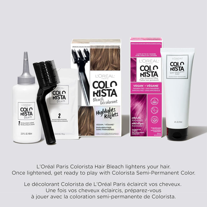 Colorista Hair Bleach, Highlights Hair Color Kit, 1 Hair Bleach Kit