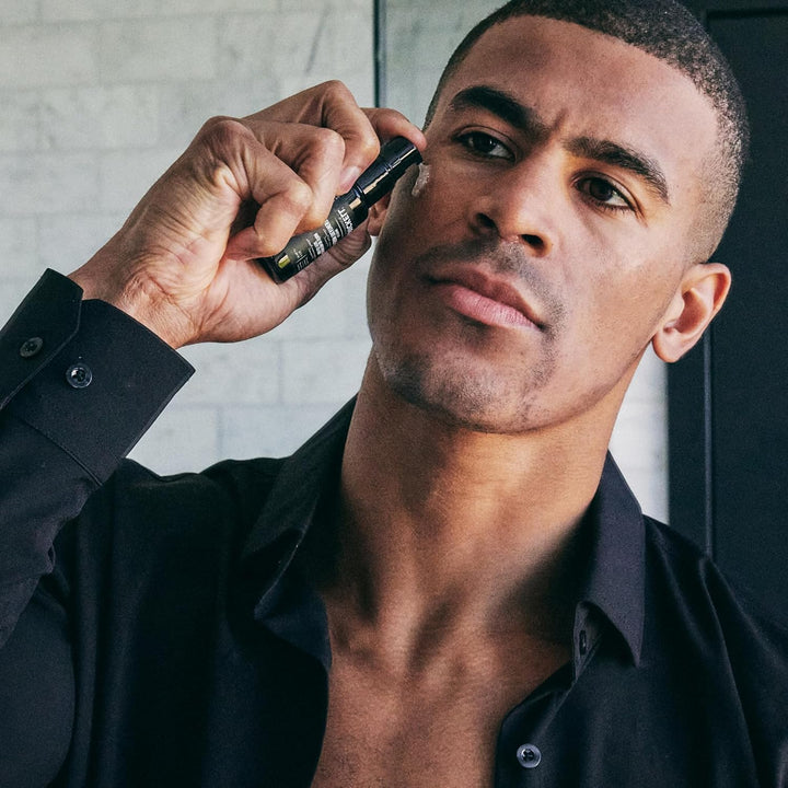 Brickell Men'S Dark Circle under Eye Treatment Serum for Men, Natural and Organic Eye Gel to Firm Men'S Wrinkles, Reduce Dark Bags under Eyes, and Promote Youthful Skin, 0.65 Ounce, Unscented