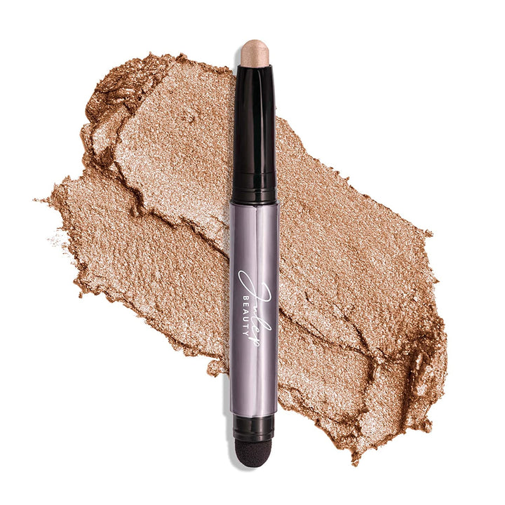 Eyeshadow 101 Cream-To-Powder Waterproof Shadow Stick – Champagne Shimmer – Long-Lasting, Crease-Proof, Medium Golden-Beige Shimmer Cream Eyeshadow with Built-In Smudger