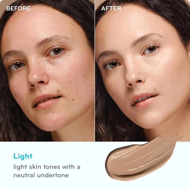 Perfect Glow BB Cream with SPF 30 - Matte Meets Dewy Finish - Enriched with Goji & Hawthorn Berry to Help Improve Skin Texture & Radiance - Light (1.4 Oz)