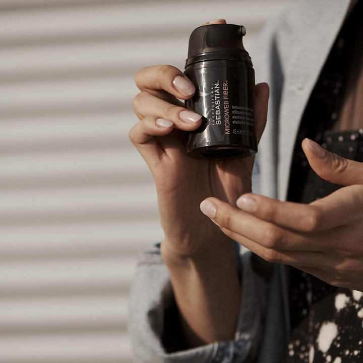 Professional Microweb Fiber Hair Styling Texturizer | Remoldable, Silky Soft Finish, & Flexible Hold | Travel Size, 1.5 Fl Oz