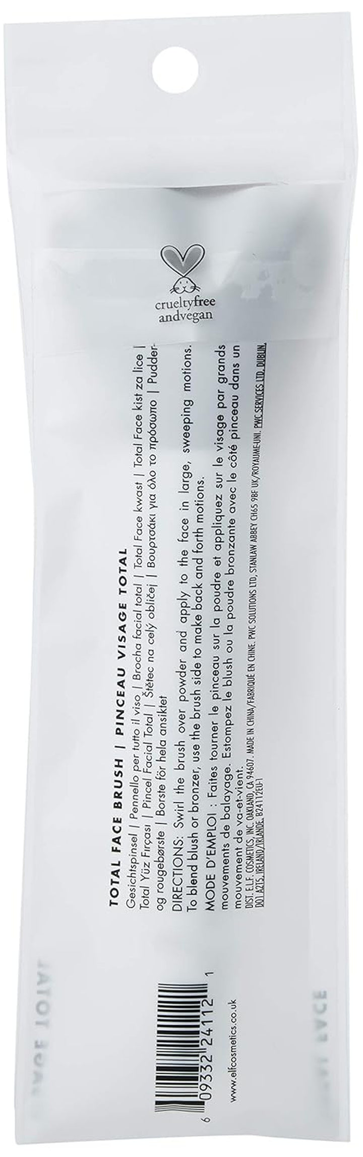 Cosmetics Total Face Makeup Brush for Complete Coverage and a Flawless Finish