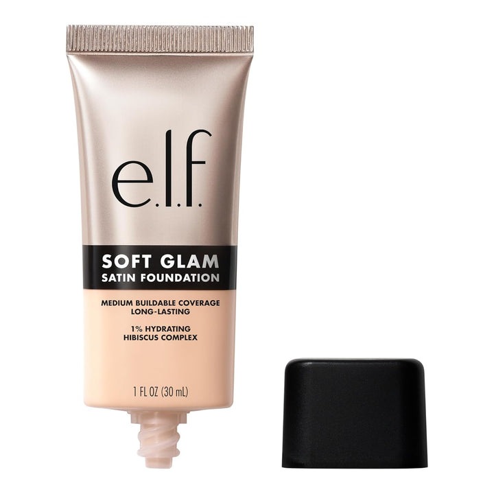 Soft Glam Foundation, Medium Coverage, Long-Lasting & Buildable Foundation for a Smooth, Satin Finish, Vegan & Cruelty-Free, 25 Light Neutral