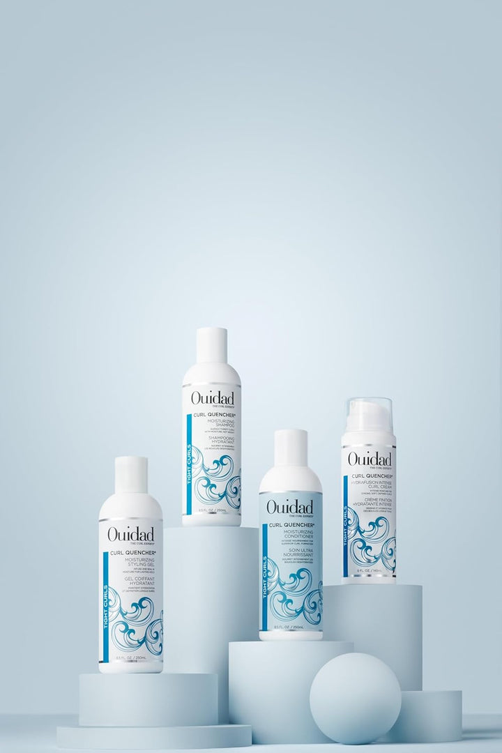 Ouidad Curl Quencher Moisturizing Conditioner, Curl Defining Hair Conditioner for Soft, Nourished & Hydrated Curls, Helps Repair Damage, Creamy Detangling Conditioner, for Tight Curls