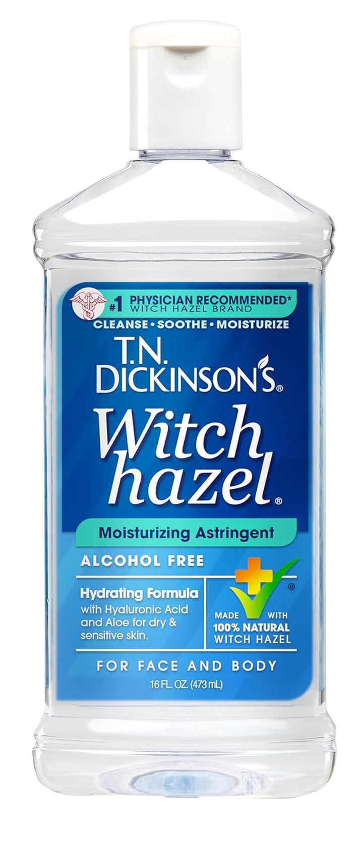 Witch Hazel Alcohol Free Moisturizing Astringent | 100% Natural Witch Hazel | Calms, Nourishes, Hydrates Skin | for Face & Body | 16 Fl Oz