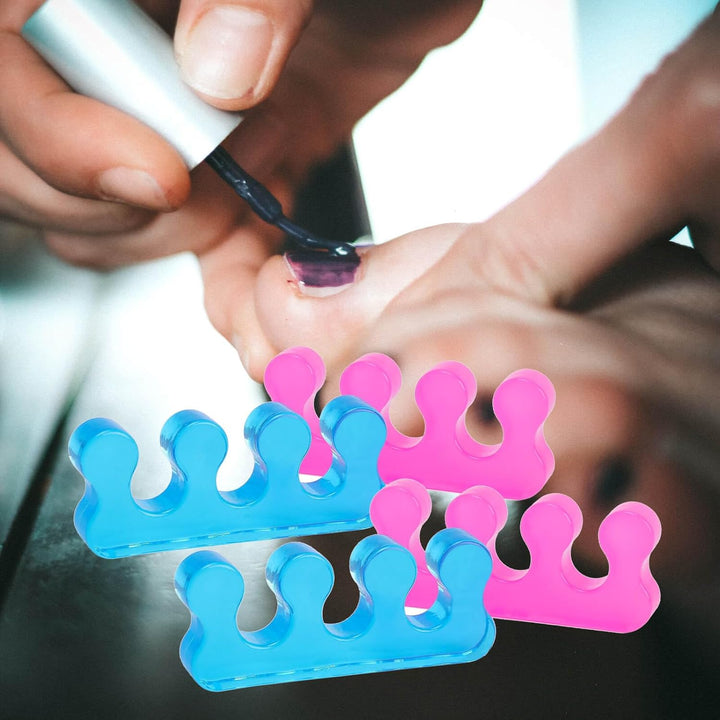 Toe Separators for Pedicure,Toe Separators for Women,Pedicure Toe Spacers for Separating Toenails or Nails,Easy Finger and Toenail Polish Grooming,Soft Gel Toe Spacers Pedicure Kit.