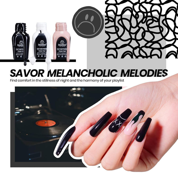 Beetles Gel Nail Polish Kit with U V Light 68 Pcs Emotional Spectrum 35 Colors Gel Polish Nail Kit with Base and Matte&Glossy Top Coat Soak off All Season DIY Set Manicure Tools Gifts for Women