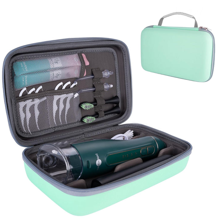 Water Flosser Travel Case, Portable Oral Irrigator Organizer, Sturdy Carrying Storage Holder for Flosser, Electric Toothbrush, Toothpaste and Irrigator Accessories (Case Only) - Pink