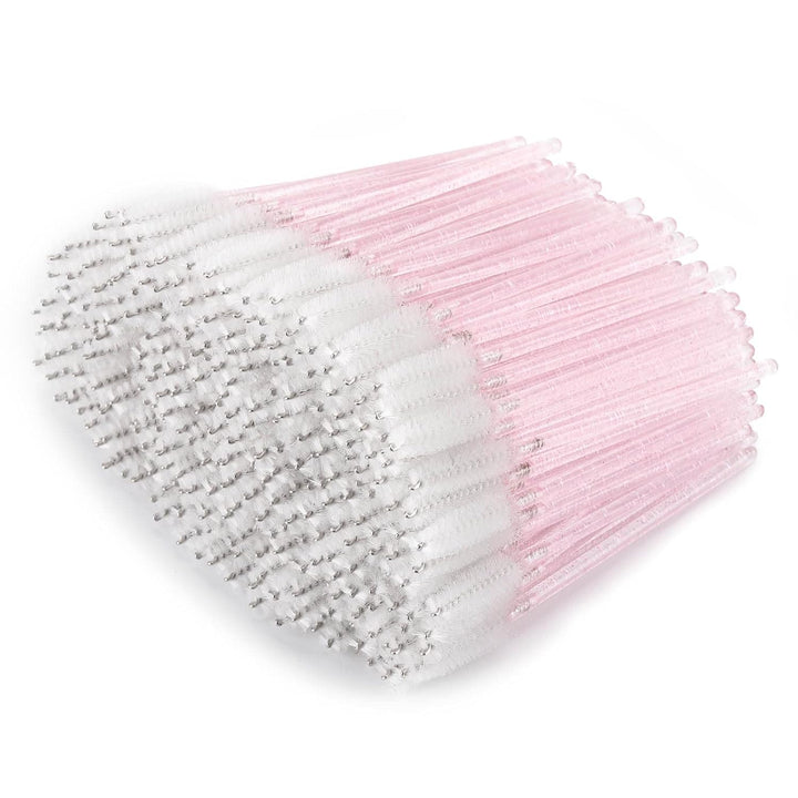 300 Disposable Mascara Wands Eyelash Brush Spoolies for Eye Lash Extension, Eyebrow and Makeup Crystal