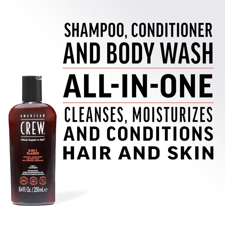 Shampoo, Conditioner & Body Wash for Men, 3-In-1, 33.8 Fl Oz