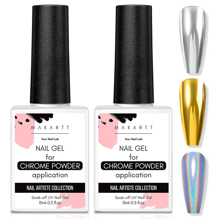 Gel Top Coat - 2 PCS No Wipe Top Coat Gel Nail Polish High Glossy Shine Finish Long Lasting, 10ML Clear Soak off UV Nail Lamp, Salon Quality Art Design for Home Use Beauty Gift