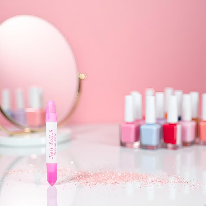 2Pcs Pink Nail Erase Pen Removable Head Nail Polish Cleaning Plastic Manicure Corrector Pen for Manicure Fingernail Home Salon Use Nail Polish,Foot, Hand and Nail Care,Nails Art and Polish(6G)