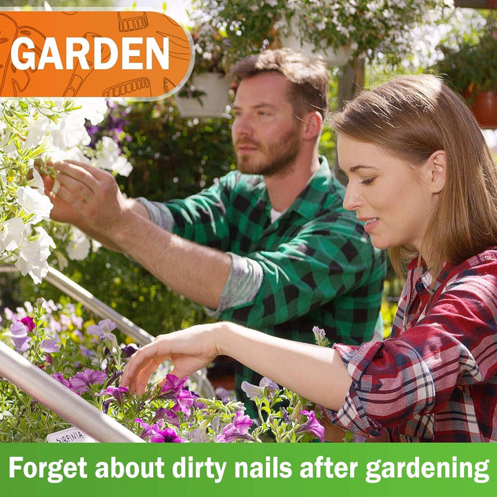 Non-Slip Wooden Two-Sided Hand and Nail Brush. Fingernail Brush for Nail Cleaning and Scrubbing. Heavy Duty Stiff Nail Brush for Travel. Mechanic Hand Scrub Brush with Molded Grip.