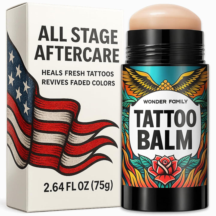 Tattoo Balm Aftercare Healing Ointment Stick – Travel Size Deluxe Tattoo Butter Moisturizer & Tattoo Numbing Cream, Lotion, Glide Alternative, Tattoo Care Supplies Starter Kit, Original Tattoo Wraps