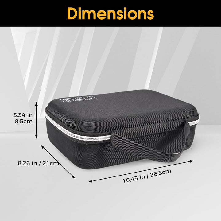 Barber Case with Washable Oilproof Inner Casing, Hard Travel Carrying Bag for Hair Clippers, Hair Cutting Supplies Holder, Trimmer Organizer Storage for Men Razor Guard Grooming Kits -Black