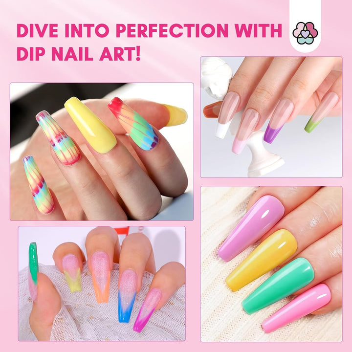 Dip Powder Nail Kit with Drill: Starter Set 30 Colors Summer Spring Keratin Dip Nails Powder with Dipping Liquid Set Activator Base Top Coat Cuticle Oil for DIY Manicure Nail Art