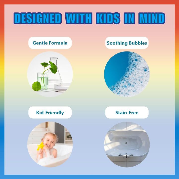 Hot Wheels 6 Piece Bath Bombs for Kids, Bubble Gum Scented, Bath Toys for Kids, Ages 3+, by