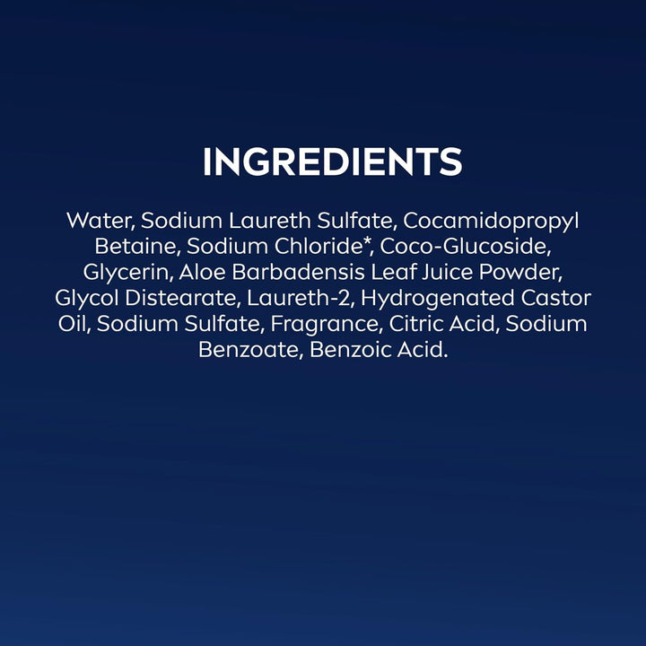 Maximum Hydration Body Wash for Dry Skin, Aloe Vera Enriched, 3-In-1 Moisturizing Body Wash, Face and Hair, Paraben Free, Vegan Formula, 16.9 Fl Oz Bottle, Pack of 3