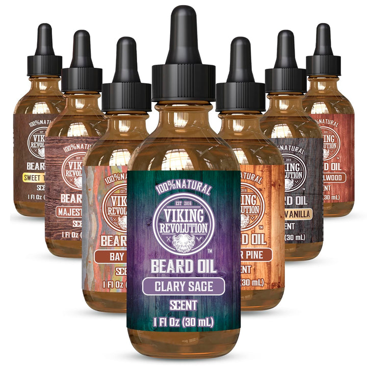 Sandalwood Beard Oil for Men - Natural Mens Beard Oil with Argan Oil and Jojoba Oil - Beard Softener, Strengthens and Moisturizes - Beard Conditioner for Men (Sandalwood, 1 Pack)