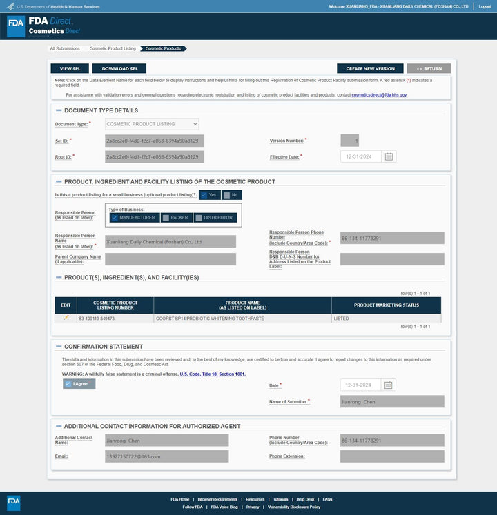 Sp14 Probiotic Toothpaste, Sp14, Fresh Breath, Deep Cleaning Care Toothpaste, Basic Cleaning for Home & Travel Use