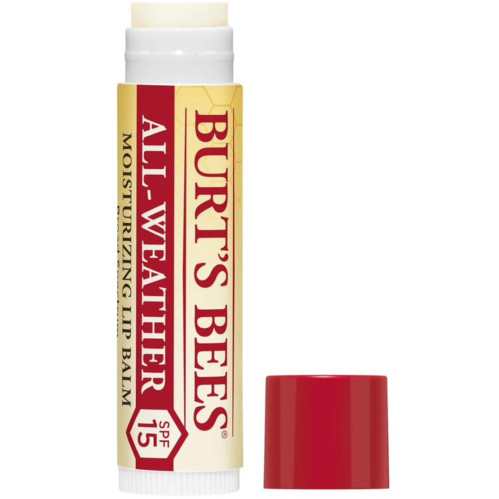 All Weather SPF 15 Lip Balm, Water-Resistant Lip Moisturizer, Tint-Free, Natural Conditioning Treatment, 2 Tubes, 0.15 Oz.