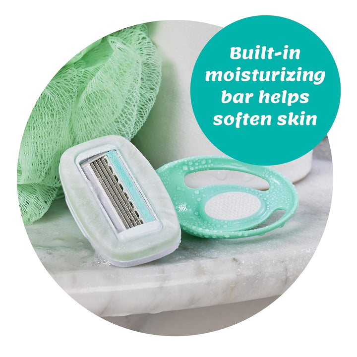 Schick  Go Disposable Travel Razor for Women, 1 Count | Sensitive Skin Razors for Women, Travel Essentials, Womens Disposable Razors with Organic Aloe, Vacation Essentials