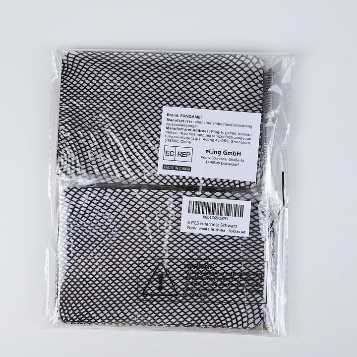 6PCS Wig Cap, 6PCS Black Mesh Wig Cap Net, Closed End Hair Mesh Net, Liner Weaving Caps for Women, Men, Kids, Wig Caps for Halloween, Cosplay