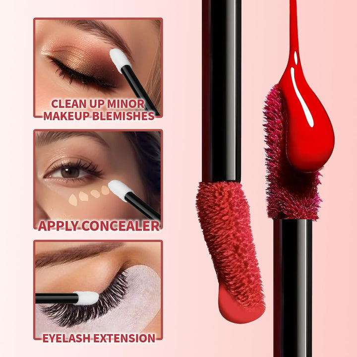 Mascara Wands, Disposable Mascara Wand 200Pcs, Lip Applicators Disposable Mascara Makeup Applicator Lipgloss Lip Brush Mascara Brush Lipstick Tester Wands Black