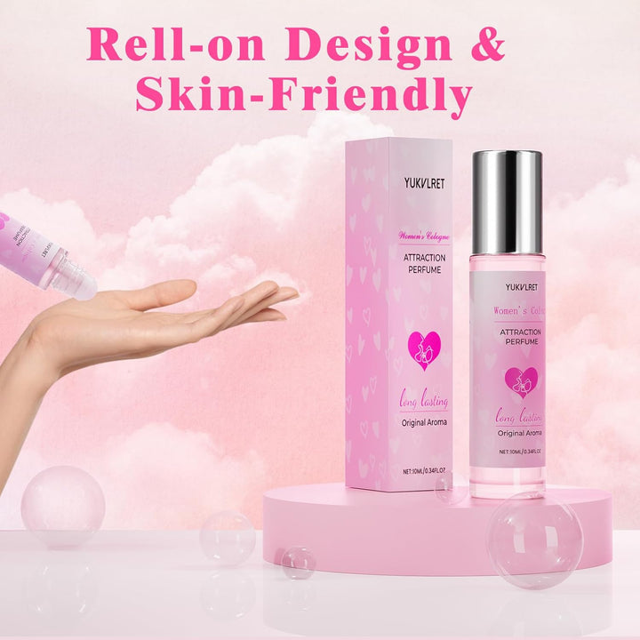 Pheromones Perfumes for Women, Long Lasting Women'S Cologne, Pheromone Perfumes Attract Men, Enhanced Scents Women'S Perfume, Roller Ball Design, Portable and Fruity
