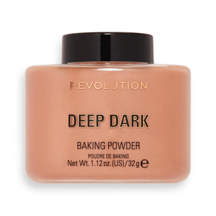 Revolution, Loose Baking Powder, Makeup Setting Powder, Long Lasting Coverage, Mattifies & Reduces Shine, Translucent, 1.12 Oz